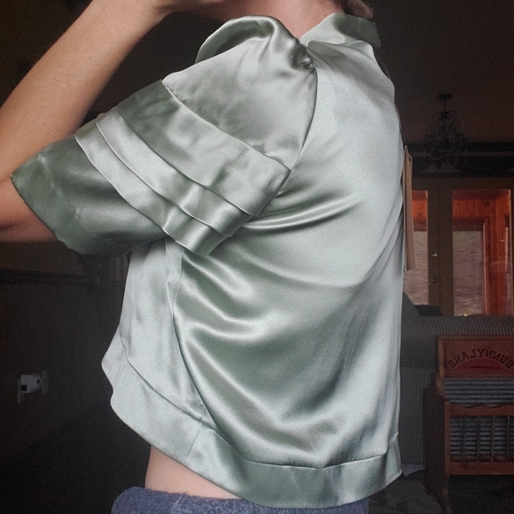 Vivienne Tam 100% Silk Open Cardigan Sz 3 NWT! - Picture 2 of 11